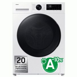 Samsung – Lavadora secadora Samsung 9kg/1.400 rpm Inteligencia Artificial y SmartThings Clase E/A -10% Blanca – WD90DG5G34BEEC.